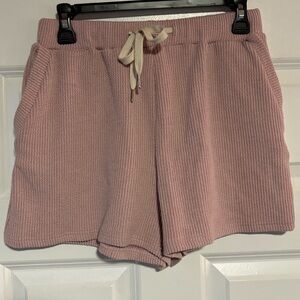 Pink Lily Knit Women's Shorts, size Small